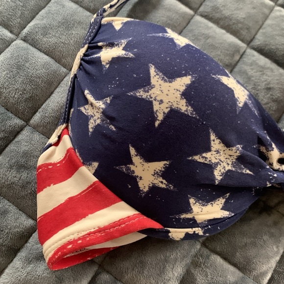 American Flag Bathing Suit Top - Picture 3 of 7